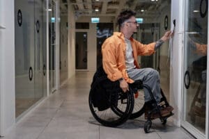 ADA card reader height requirements for commercial access control and wheelchair user